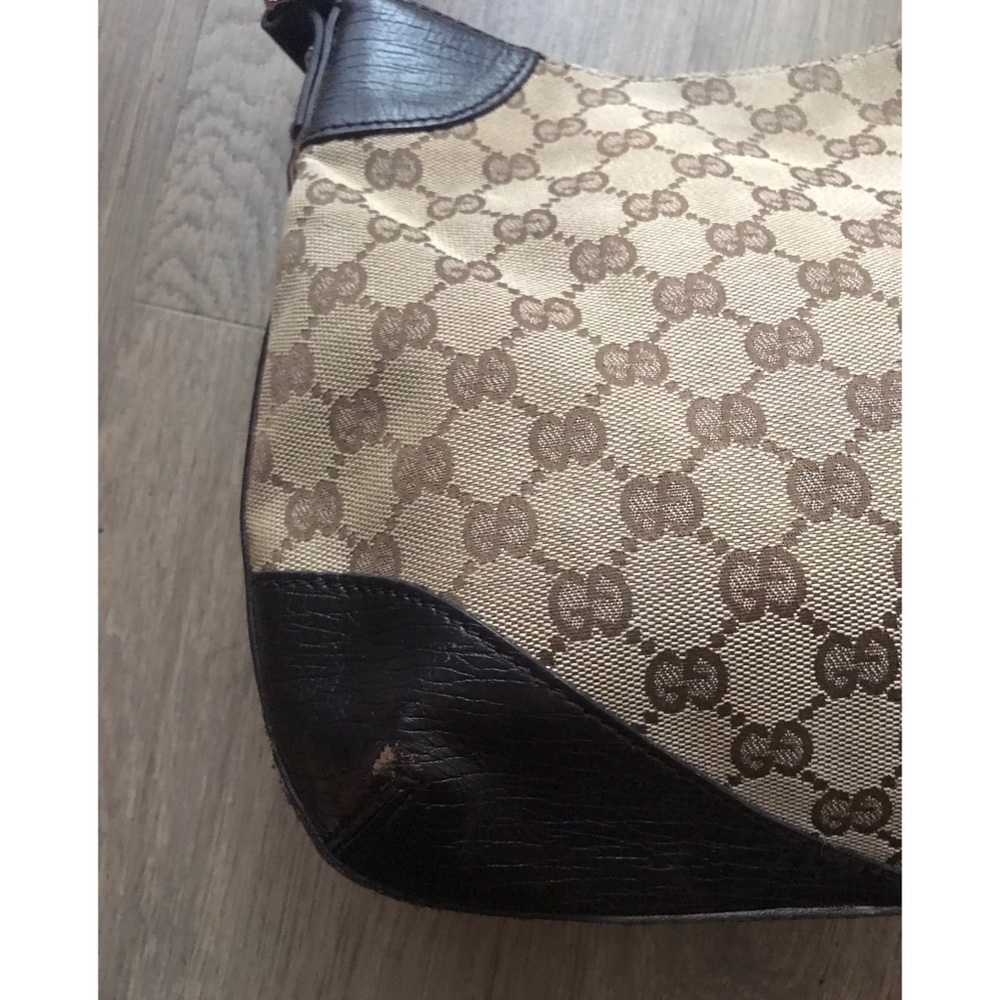 Authentic Gucci Canvas Hasler Horsebit Hobo bag - Picture 6 of 7